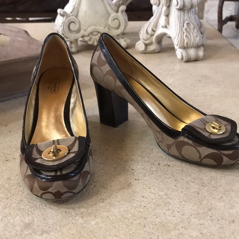 Coach Block Heel Shoes